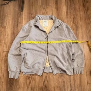 Vintage Old Navy grey double zip up jacket Size L  (0116)